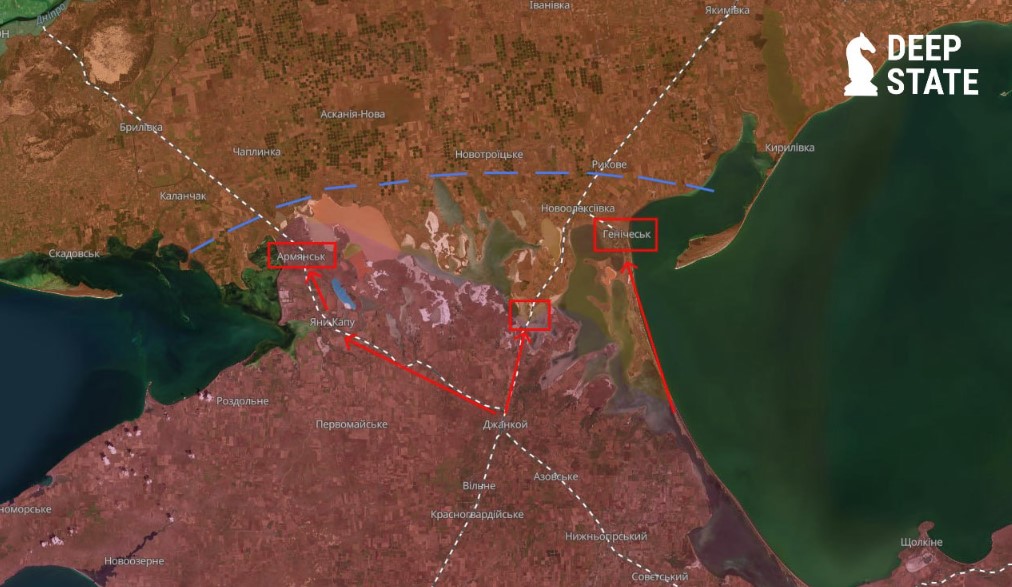 Удари ЗСУ по Чонгарському мосту є важливою складовою блокади півдня: у DeepState розповіли деталі Удари ЗСУ по Чонгарському мосту є важливою складовою блокади півдня: у DeepState розповіли деталі